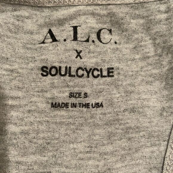 A.L.C. X Soulcycle Warrior Gray Racerback Tank S - Picture 11 of 13
